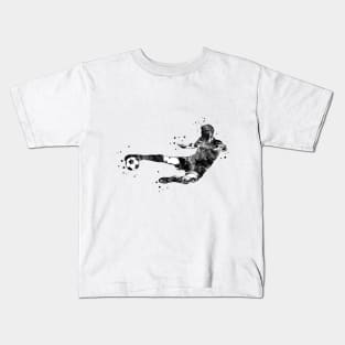 Male Soccer Player Kids T-Shirt
